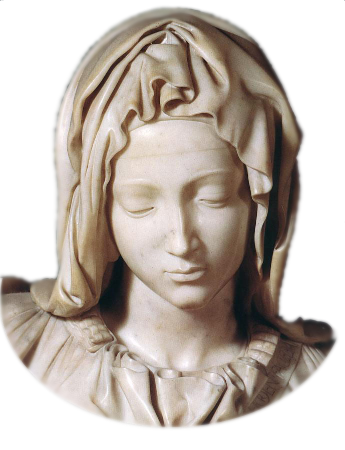 Davanti alla Pietà di Michelangelo